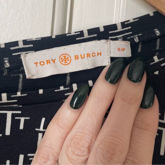 Tory Burch 100% Silk Geometric Shift Dress Small Professional Office Career Work - Picture 8 of 11